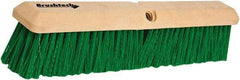 PRO-SOURCE - 24" General Purpose Polypropylene Push Broom - 3" Bristle Length, Plastic Block, Threaded Handle Connection, Handle Sold Separately - Best Tool & Supply