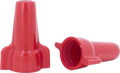 Ideal - 2, 18 to 4, 10 AWG, 600 Volt, Flame Retardant, Wing Twist on Wire Connector - Red, 221°F - Best Tool & Supply