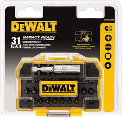 DeWALT - 31 Piece, Screwdriver Tamperproof Bit Set - #1, #2 & #3 Phillips, #1, #2 & #3 Square Recess - Best Tool & Supply