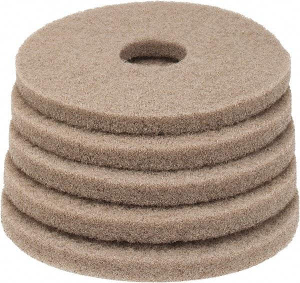 PRO-SOURCE - Polishing Pad - 13" Machine, Tan Pad, Polyester - Best Tool & Supply