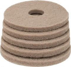 PRO-SOURCE - Polishing Pad - 13" Machine, Tan Pad, Polyester - Best Tool & Supply