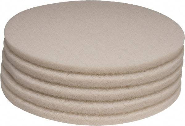 PRO-SOURCE - Polishing Pad - 20" Machine, White Pad, Polyester - Best Tool & Supply