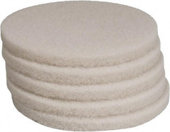 PRO-SOURCE - Polishing Pad - 13" Machine, White Pad, Polyester - Best Tool & Supply