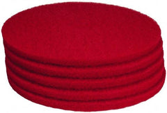 PRO-SOURCE - Polishing Pad - 19" Machine, Red Pad, Polyester - Best Tool & Supply