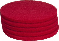 PRO-SOURCE - Polishing Pad - 17" Machine, Red Pad, Polyester - Best Tool & Supply