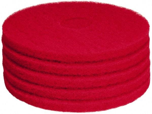 PRO-SOURCE - Polishing Pad - 15" Machine, Red Pad, Polyester - Best Tool & Supply