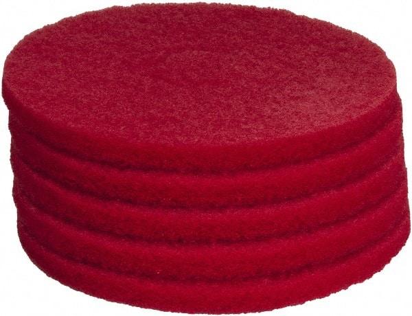 PRO-SOURCE - Polishing Pad - 14" Machine, Red Pad, Polyester - Best Tool & Supply