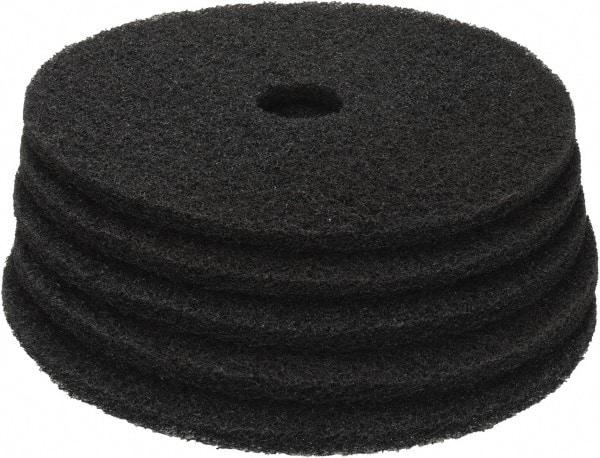 PRO-SOURCE - Stripping Pad - 20" Machine, Black Pad, Polyester - Best Tool & Supply