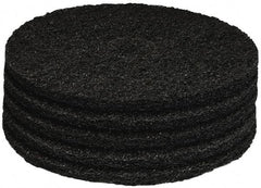 PRO-SOURCE - Stripping Pad - 17" Machine, Black Pad, Polyester - Best Tool & Supply