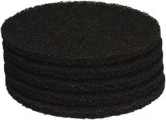 PRO-SOURCE - Stripping Pad - 15" Machine, Black Pad, Polyester - Best Tool & Supply