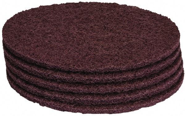 PRO-SOURCE - Stripping Pad - 19" Machine, Maroon Pad, Polyester - Best Tool & Supply