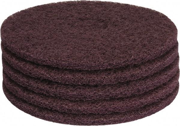 PRO-SOURCE - Stripping Pad - 15" Machine, Maroon Pad, Polyester - Best Tool & Supply