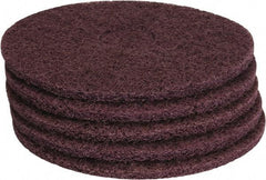 PRO-SOURCE - Stripping Pad - 14" Machine, Maroon Pad, Polyester - Best Tool & Supply