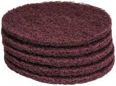 PRO-SOURCE - Stripping Pad - 13" Machine, Maroon Pad, Polyester - Best Tool & Supply