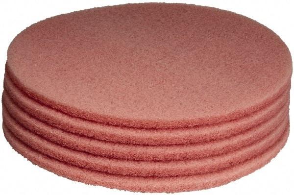 PRO-SOURCE - Polishing Pad - 27" Machine, Pink Pad, Polyester - Best Tool & Supply