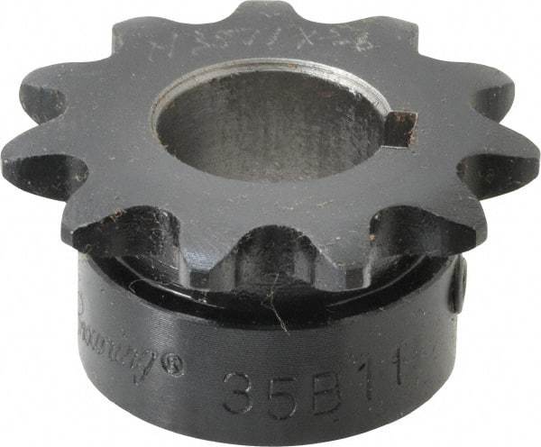 Browning - 11 Teeth, 3/8" Chain Pitch, Chain Size 35, Finished Bore Sprocket - 5/8" Bore Diam, 1.331" Pitch Diam, 1-1/2" Outside Diam - Best Tool & Supply