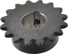 Browning - 16 Teeth, 3/8" Chain Pitch, Chain Size 35, Finished Bore Sprocket - 3/4" Bore Diam, 1.922" Pitch Diam, 2.11" Outside Diam - Best Tool & Supply