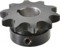 Browning - 10 Teeth, 1/2" Chain Pitch, Chain Size 40, Finished Bore Sprocket - 5/8" Bore Diam, 1.618" Pitch Diam, 1.84" Outside Diam - Best Tool & Supply