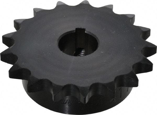 Browning - 17 Teeth, 1/2" Chain Pitch, Chain Size 40, Finished Bore Sprocket - 3/4" Bore Diam, 2.721" Pitch Diam, 2.96" Outside Diam - Best Tool & Supply