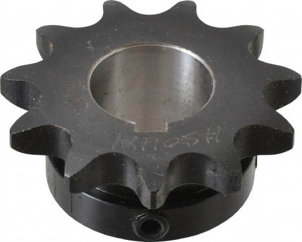 Browning - 11 Teeth, 5/8" Chain Pitch, Chain Size 50, Finished Bore Sprocket - 1" Bore Diam, 2-7/32" Pitch Diam, 2-1/2" Outside Diam - Best Tool & Supply