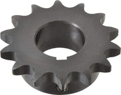 Browning - 14 Teeth, 5/8" Chain Pitch, Chain Size 50, Finished Bore Sprocket - 1-1/4" Bore Diam, 2.809" Pitch Diam, 3.11" Outside Diam - Best Tool & Supply