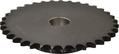 Browning - 35 Teeth, 1/2" Chain Pitch, Chain Size 40, Finished Bore Sprocket - 1" Bore Diam, 5-37/64" Pitch Diam, 5.86" Outside Diam - Best Tool & Supply