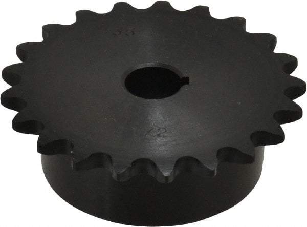 Browning - 21 Teeth, 3/8" Chain Pitch, Chain Size 35, Finished Bore Sprocket - 1/2" Bore Diam, 2.516" Pitch Diam, 2.7" Outside Diam - Best Tool & Supply