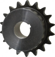 Browning - 18 Teeth, 1/2" Chain Pitch, Chain Size 40, Finished Bore Sprocket - 7/8" Bore Diam, 3.879" Pitch Diam, 3.14" Outside Diam - Best Tool & Supply