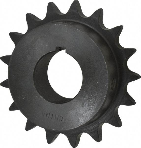 Browning - 17 Teeth, 5/8" Chain Pitch, Chain Size 50, Finished Bore Sprocket - 1-1/4" Bore Diam, 3.401" Pitch Diam, 3.72" Outside Diam - Best Tool & Supply