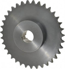 Browning - 35 Teeth, 3/4" Chain Pitch, Chain Size 60, Finished Bore Sprocket - 1-1/2" Bore Diam, 8.367" Pitch Diam, 8.78" Outside Diam - Best Tool & Supply