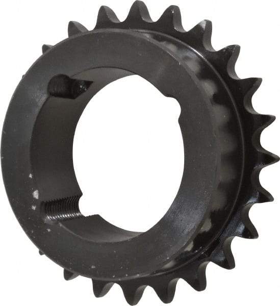 Browning - 24 Teeth, 1/2" Chain Pitch, Chain Size 40, TB Bushed Sprocket - 3.831" Pitch Diam, 4.1" Outside Diam - Best Tool & Supply