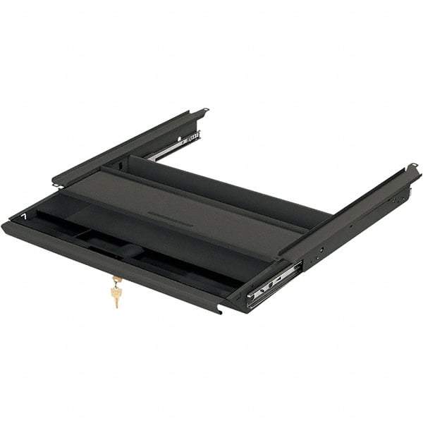 Hon - Metal Center Drawer Desk - 19" Wide x 14-3/4" Deep x 3" High, Charcoal - Best Tool & Supply