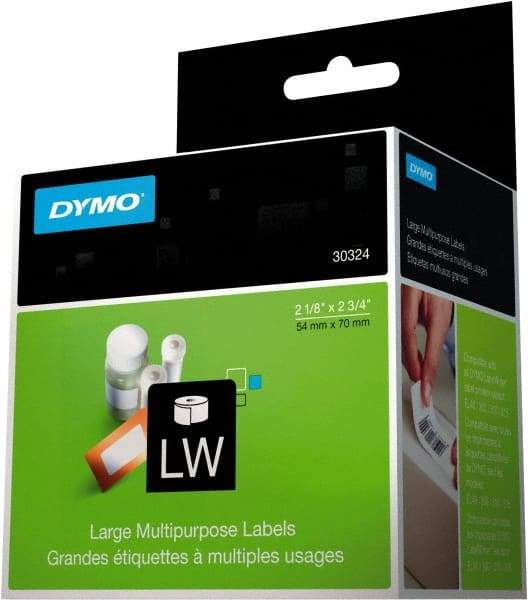 Dymo - 2-3/4" Long, White Label Printer Cartridge - For DYMO LabelWriter Printers - Best Tool & Supply