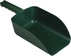 Remco - 82 oz Green Polypropylene & Semi-Ferrous Additive Flat Bottom Scoop - 5.9" Wide x 3.3" Deep Bowl, 15.1" OAL - Best Tool & Supply