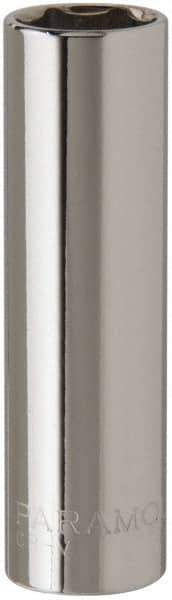 Paramount - 1/2" Drive, Deep Hand Socket - 6 Points, 3-3/32" OAL, Steel, Chrome Finish - Best Tool & Supply