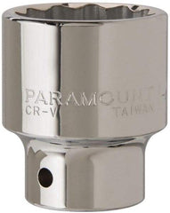 Paramount - 1-1/2", 3/4" Drive, Standard Hand Socket - 12 Points, 2-13/32" OAL - Best Tool & Supply