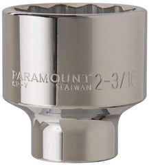 Paramount - 2-3/16", 3/4" Drive, Standard Hand Socket - 12 Points, 3-13/64" OAL - Best Tool & Supply