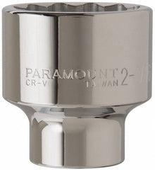 Paramount - 2-1/16", 3/4" Drive, Standard Hand Socket - 12 Points, 3-5/32" OAL - Best Tool & Supply