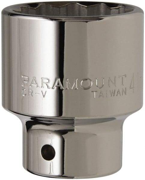 Paramount - 3/4" Drive, Standard Hand Socket - 12 Points, 2-29/32" OAL, Steel, Chrome Finish - Best Tool & Supply