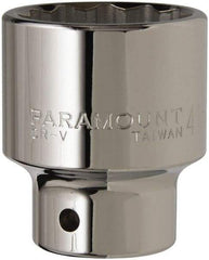 Paramount - 3/4" Drive, Standard Hand Socket - 12 Points, 2-29/32" OAL, Steel, Chrome Finish - Best Tool & Supply