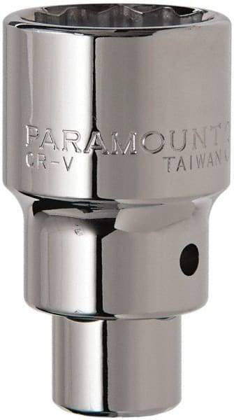 Paramount - 3/4" Drive, Standard Hand Socket - 12 Points, 2-5/8" OAL, Steel, Chrome Finish - Best Tool & Supply