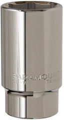 Paramount - 1-7/16", 3/4" Drive, Deep Hand Socket - 6 Points, 3-1/2" OAL, Steel, Chrome Finish - Best Tool & Supply