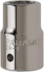 Paramount - 3/4", 3/4" Drive, Standard Hand Socket - 12 Points, 2" OAL, Chrome Finish - Best Tool & Supply