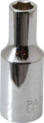 Paramount - 3/8" Drive, Deep Hand Socket - 6 Points, 1-15/16" OAL, Steel, Chrome Finish - Best Tool & Supply