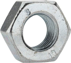 Value Collection - M8x1.00 Metric Fine Steel Right Hand Hex Nut - 13mm Across Flats, 6.5mm High, Zinc-Plated Finish - Best Tool & Supply