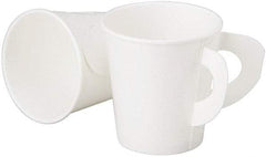 Ability One - 6 oz Paper Hot Cup with Handle - White - Best Tool & Supply