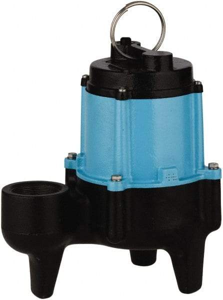 Little Giant Pumps - 1/2 hp, 9.5 Amp Rating, 115 Volts, Manual Operation, Sewage Pump - 1 Phase, Cast Iron Housing - Best Tool & Supply