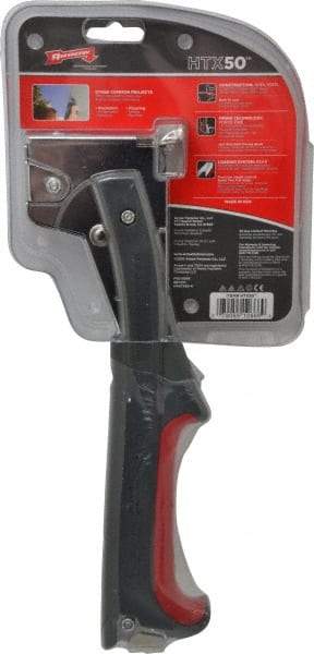 Arrow - Manual Hammer Tacker - 5/16, 3/8, 1/2" Staples, Silver & Gray, Steel with Chrome Finish - Best Tool & Supply