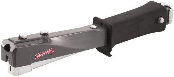 Arrow - Manual Hammer Tacker - 1/4, 5/16, 3/8" Staples, Gray & Black, Steel - Best Tool & Supply