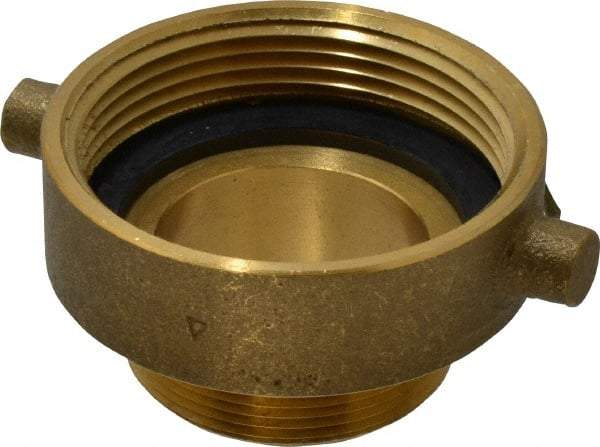 EVER-TITE Coupling Products - 2-1/2 FNST x 2 MNPS Hydrant Adapter - Brass - Best Tool & Supply